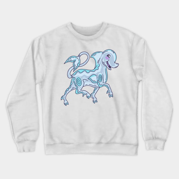 Dolphin Leucrocuta Crewneck Sweatshirt by missmann